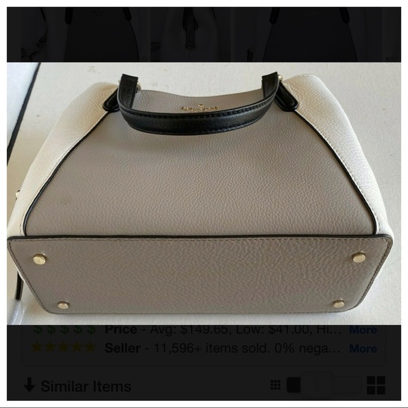 ✨POSH LIVE GIVEAWAY✨KATE SPADE 3 TONE LEATHER SATCHEL BAG - Picture 6 of 7